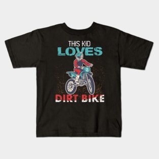 Youth Motorcross, Boys Dirt Bike Kids T-Shirt